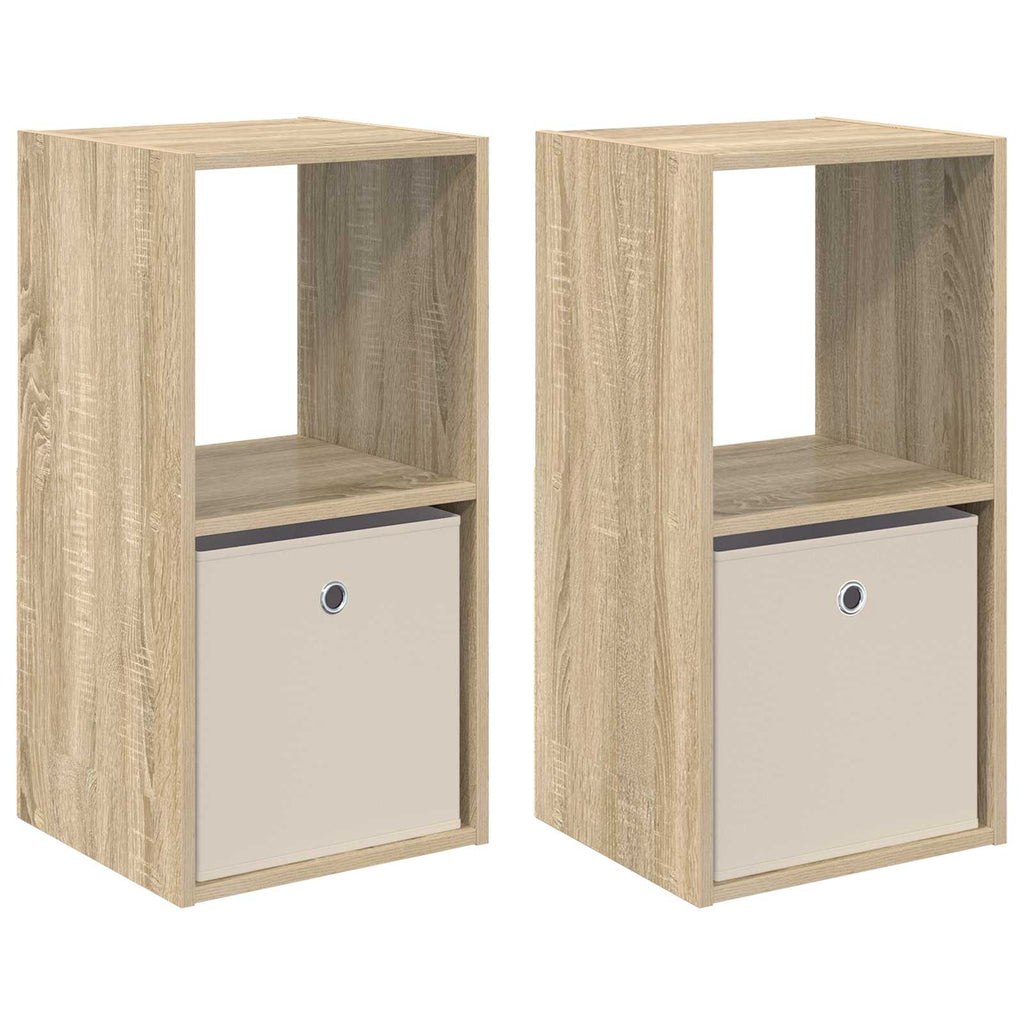 vidaXL Stolik nocny z szufladą 2 pcs Dąb Sonoma 35 x 32 x 68,5 cm