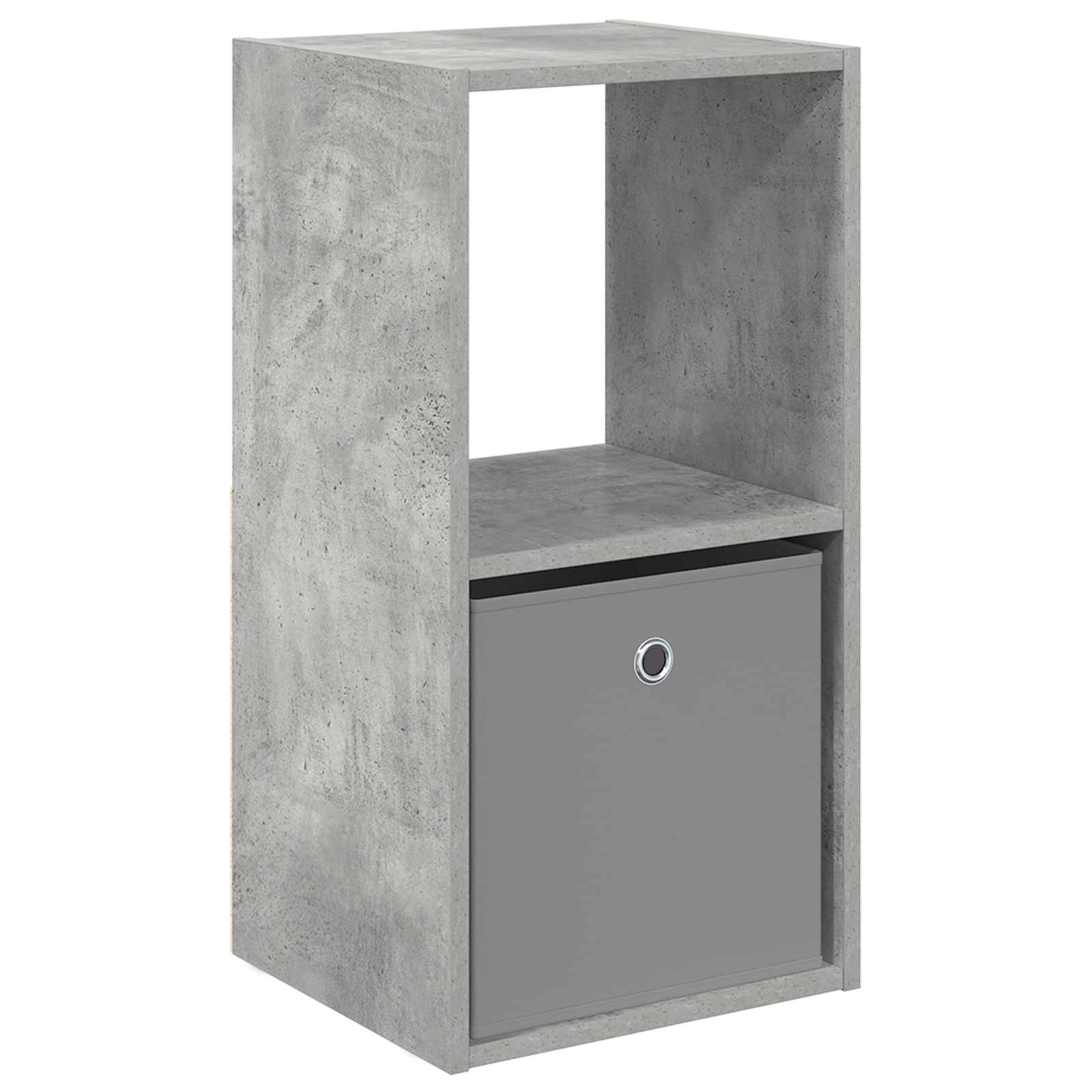 vidaXL Stolik nocny z szufladą Betonowy szary 35 x 32 x 68,5 cm