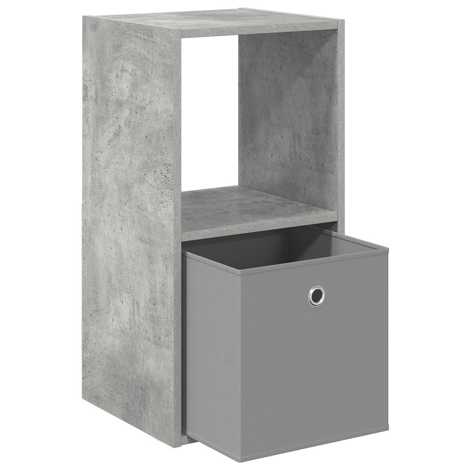 vidaXL Stolik nocny z szufladą Betonowy szary 35 x 32 x 68,5 cm