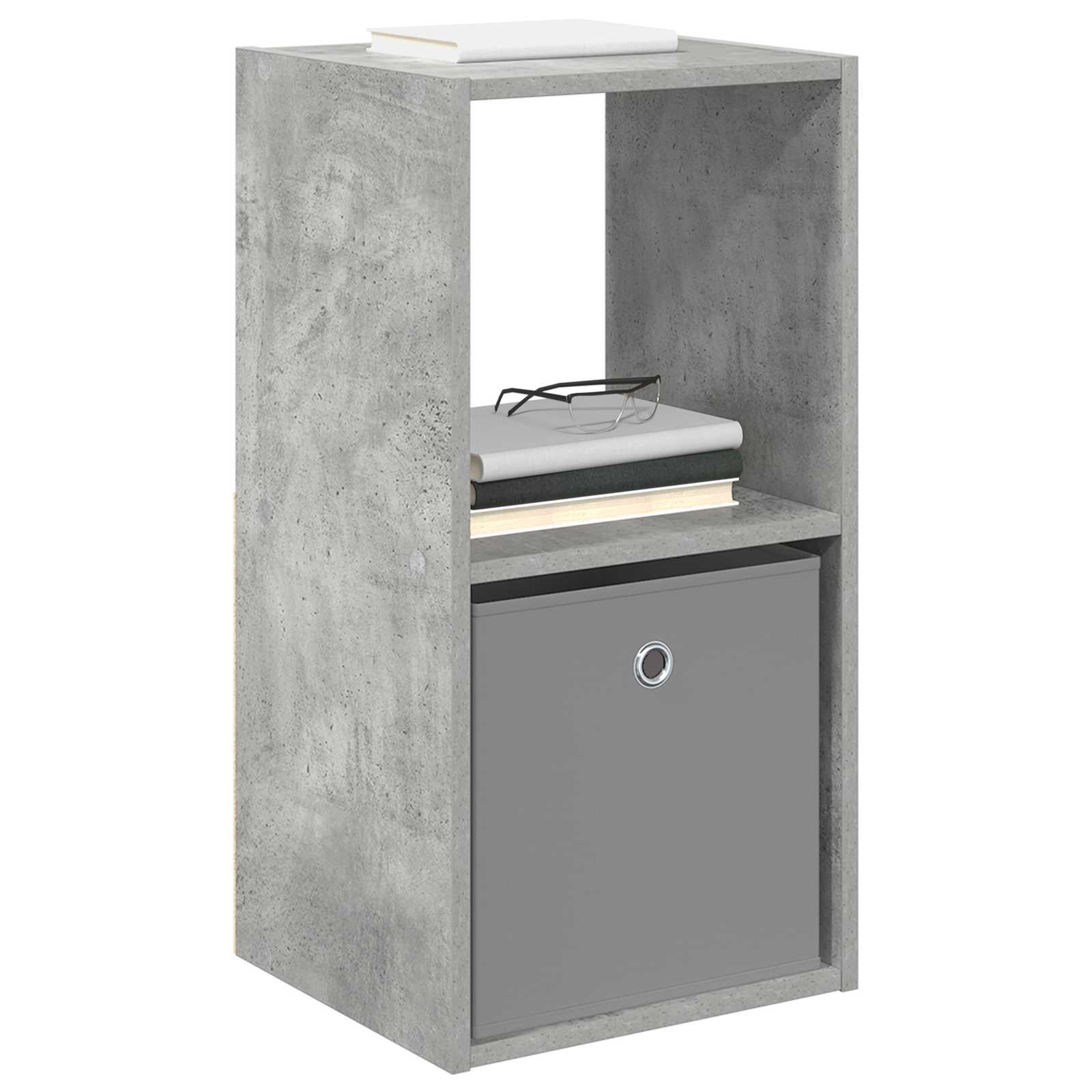 vidaXL Stolik nocny z szufladą Betonowy szary 35 x 32 x 68,5 cm