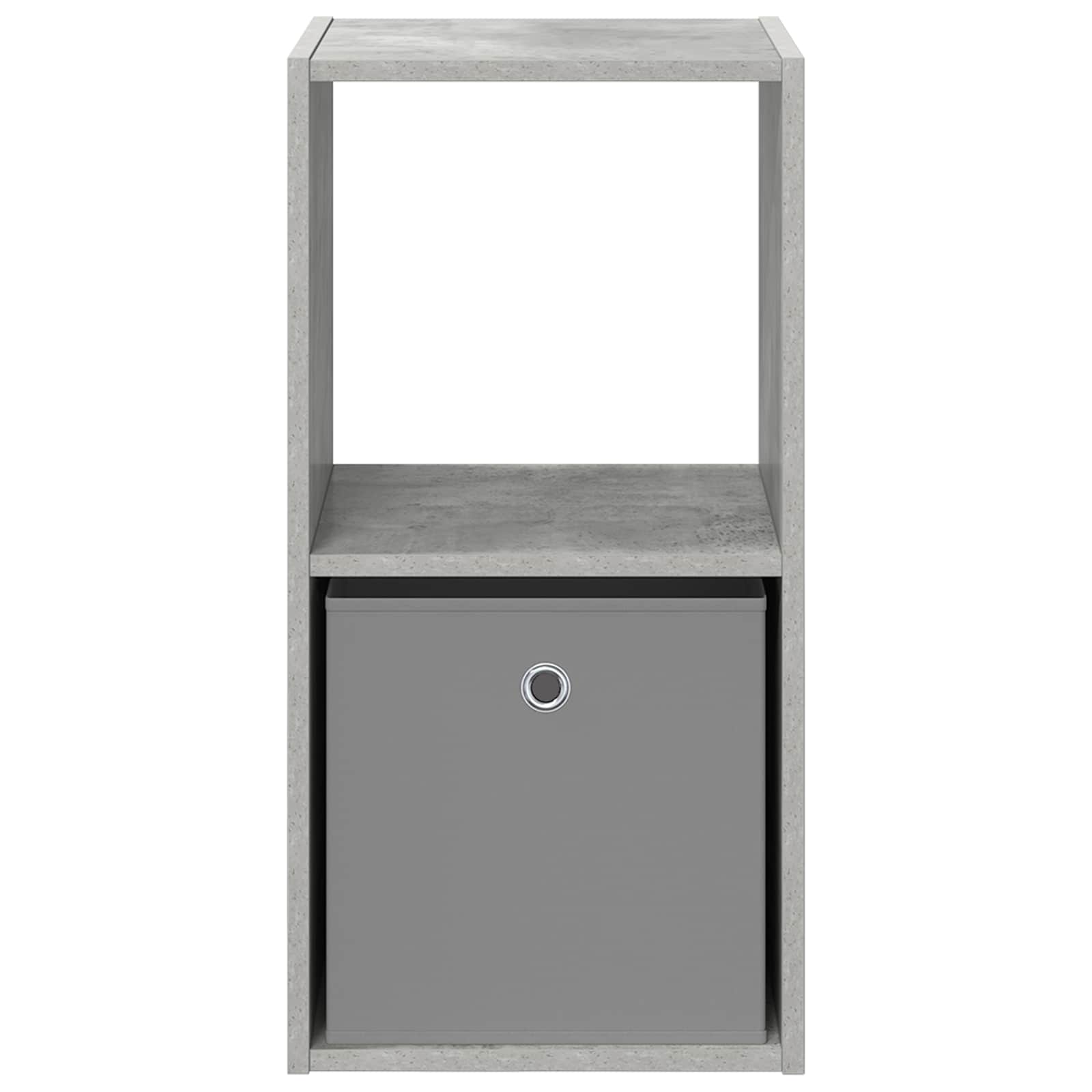 vidaXL Stolik nocny z szufladą 2 pcs Betonowy szary 35 x 32 x 68,5 cm