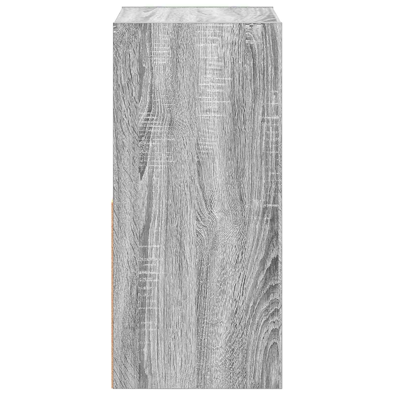 vidaXL Stolik nocny z szufladą Szary Sonoma 35 x 32 x 68,5 cm