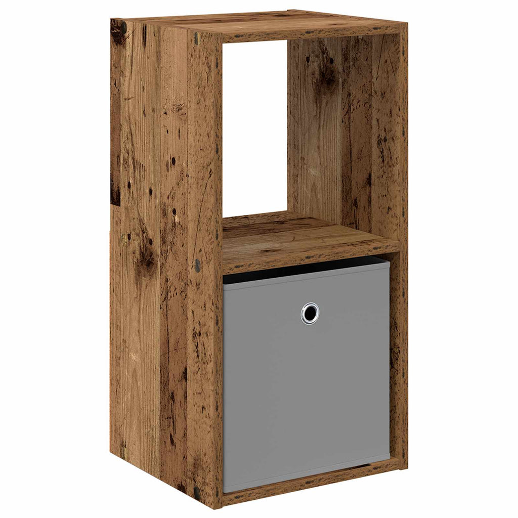 vidaXL Stolik nocny z szufladą Stare drewno 35 x 32 x 68,5 cm