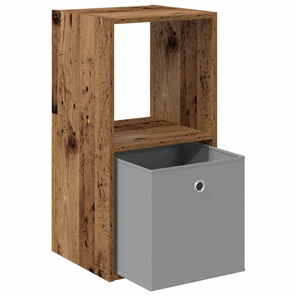 vidaXL Stolik nocny z szufladą Stare drewno 35 x 32 x 68,5 cm