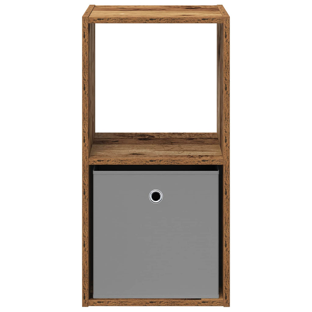 vidaXL Stolik nocny z szufladą Stare drewno 35 x 32 x 68,5 cm