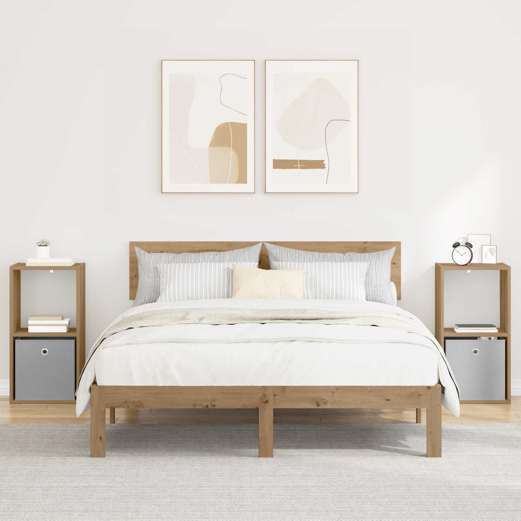 vidaXL Stolik nocny 2 szt. Dąb rzemieślniczy 35 x 32 x 68,5 cm