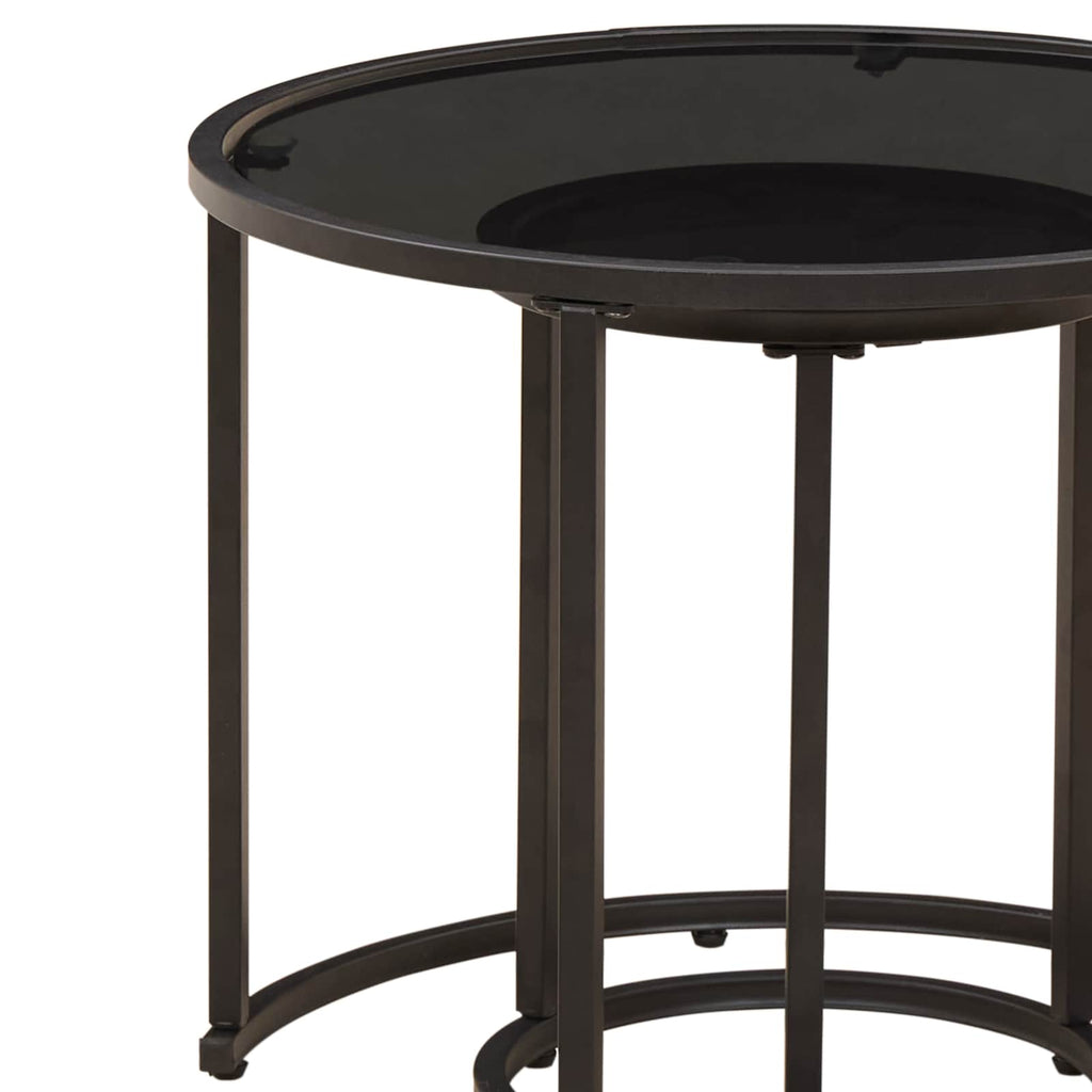 vidaXL Zestaw stolików kawowych 2 pcs 55 x 55 x 45 cm stal