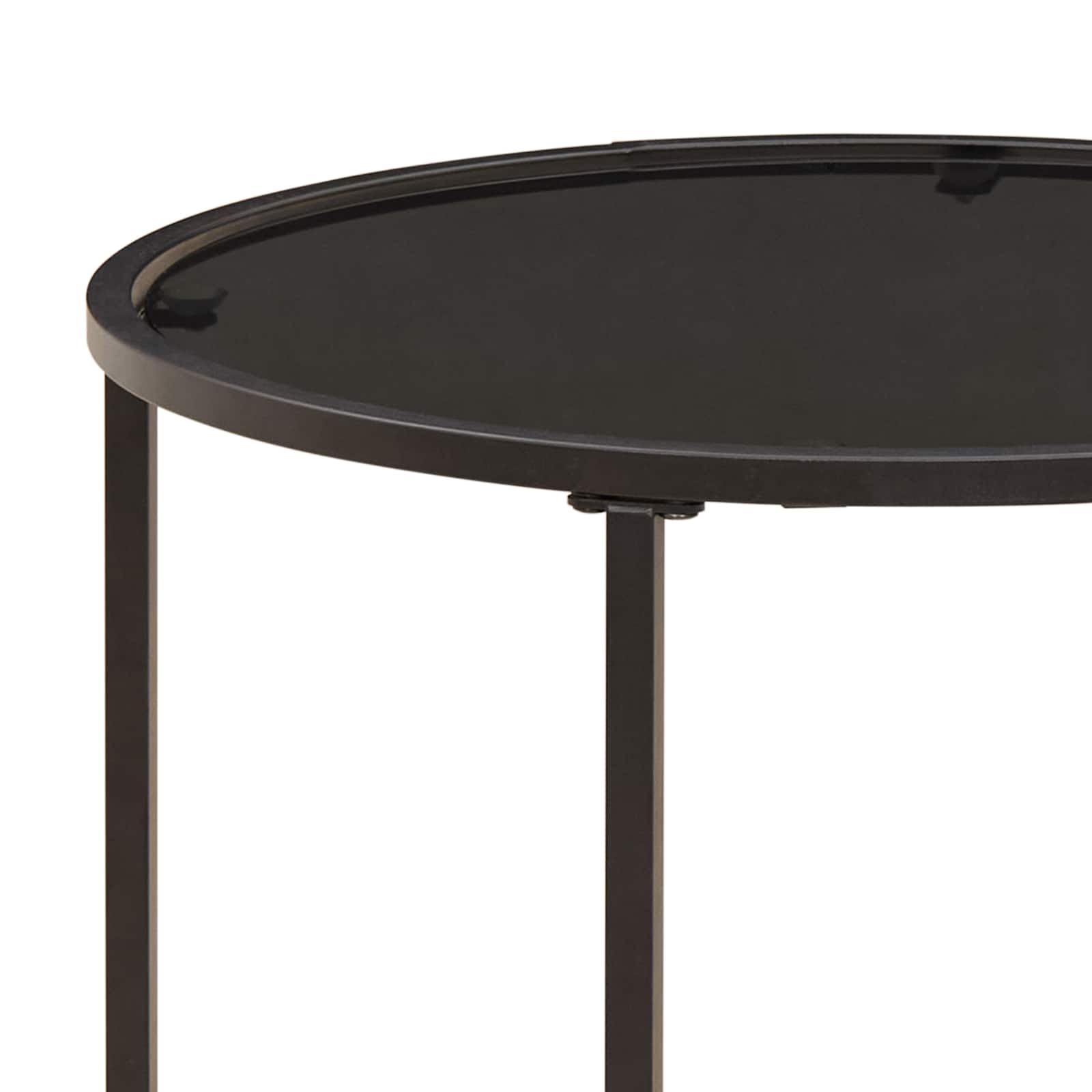 vidaXL Zestaw stolików kawowych 2 pcs 55 x 55 x 45 cm stal