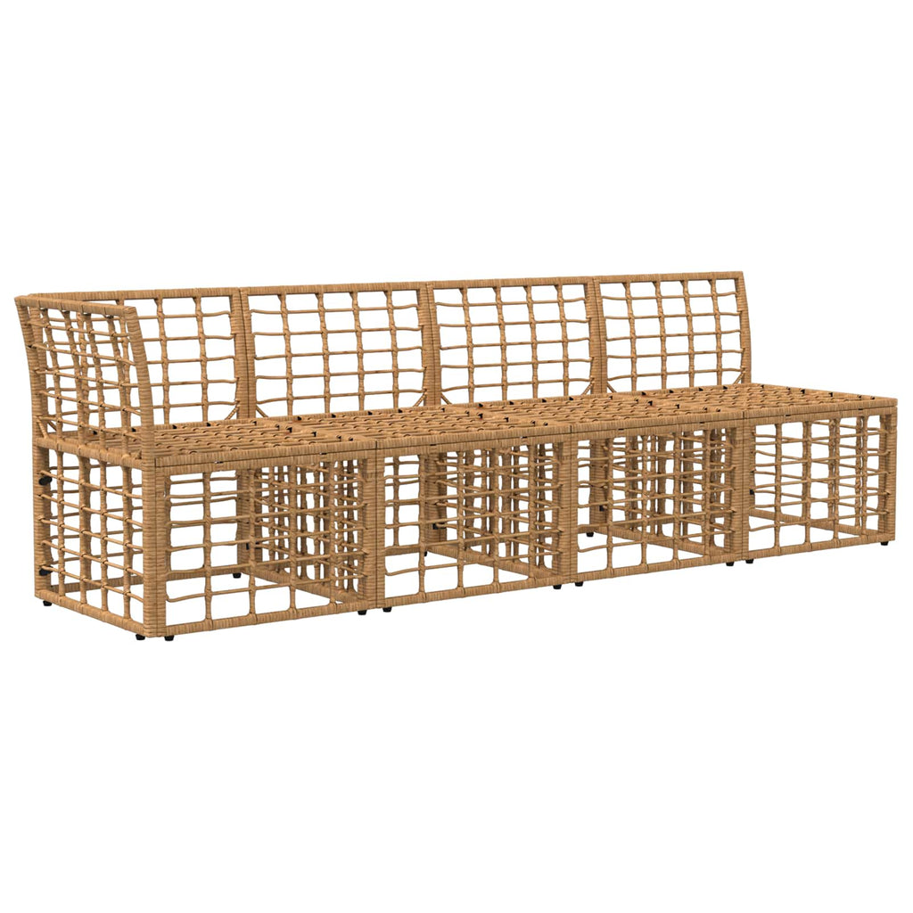 vidaXL Sofa ogrodowa 4-osobowa z lewym podłokietnikiem 4 pcs