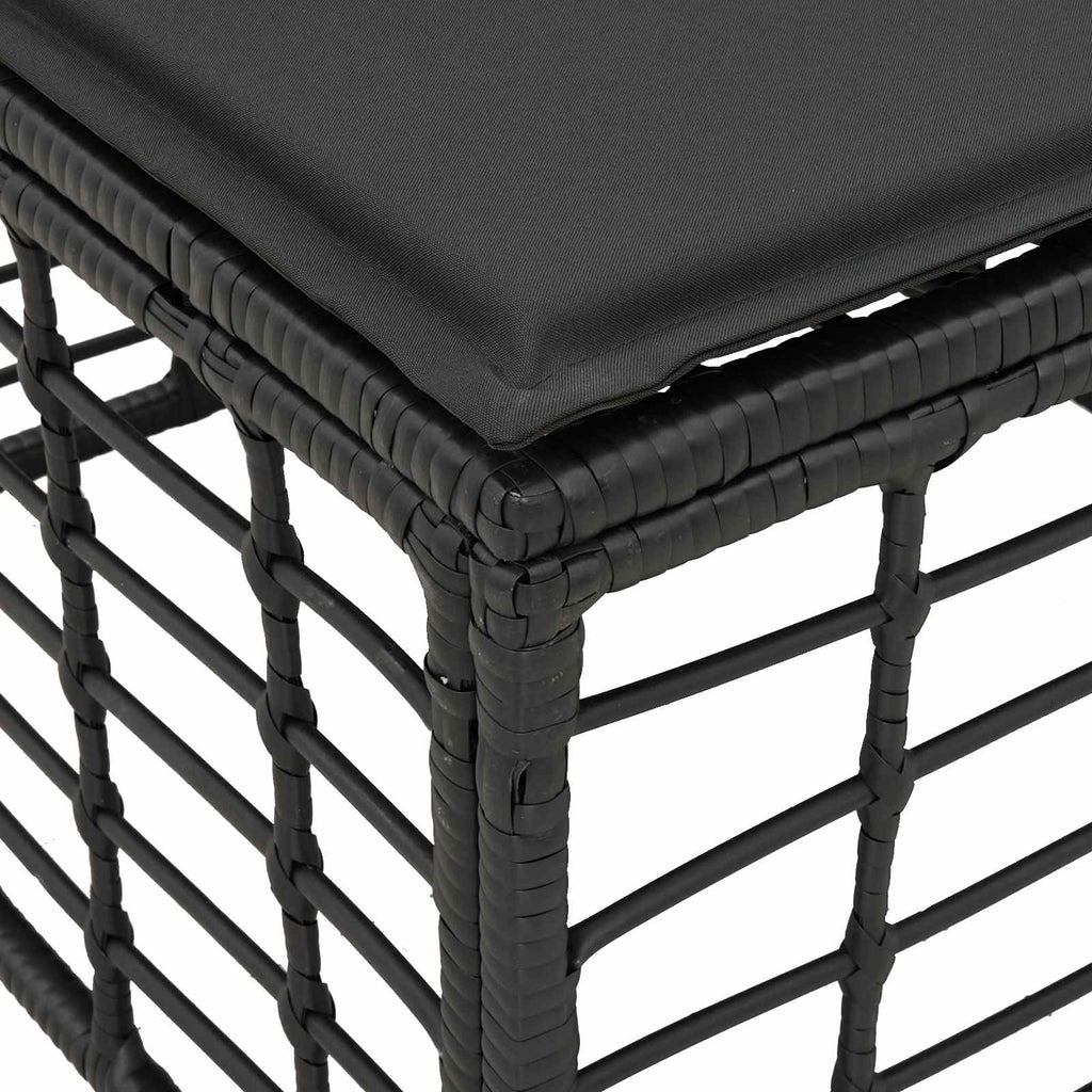 vidaXL Sofa ogrodowa 4-osobowa bez podłokietników 4 pcs