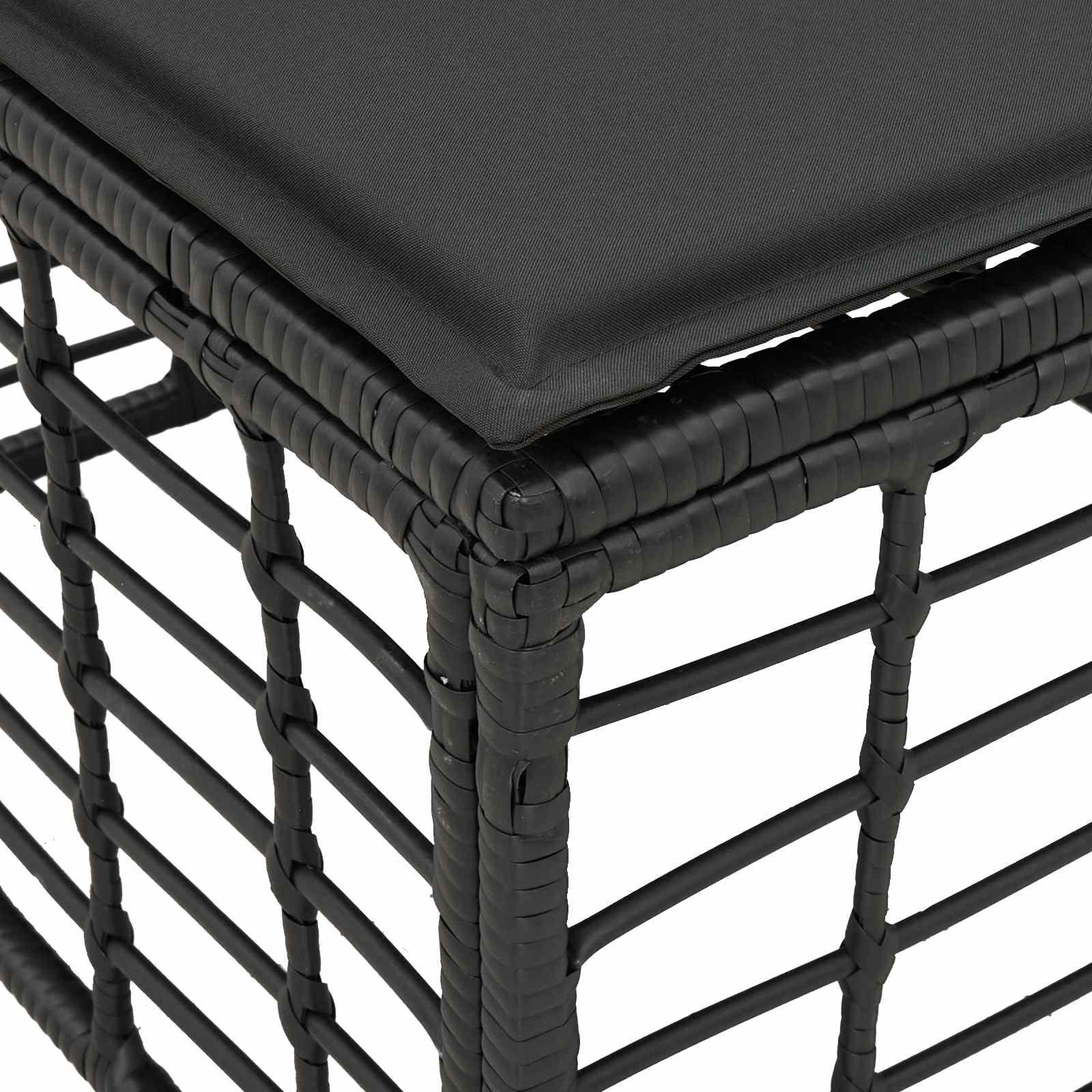 vidaXL Sofa ogrodowa 4-osobowa bez podłokietników 4 pcs