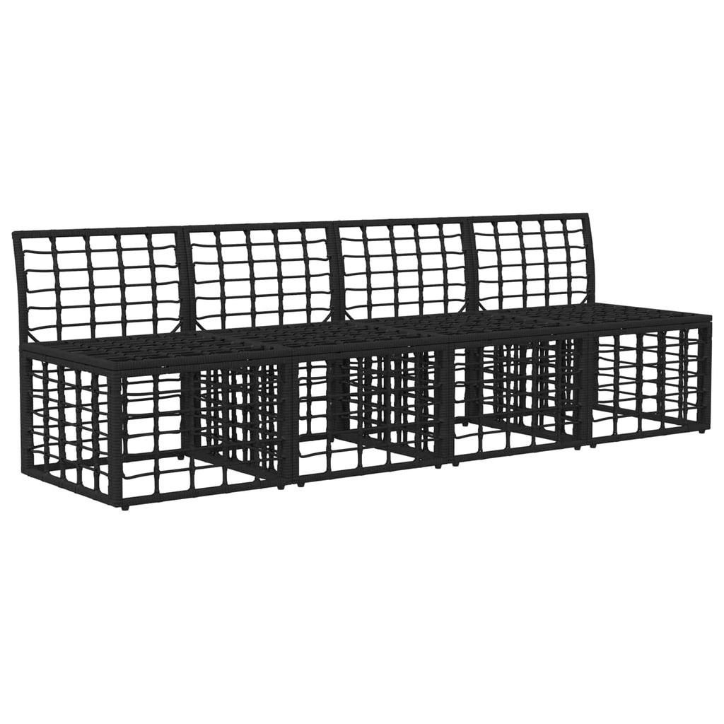 vidaXL Sofa ogrodowa 4-osobowa bez podłokietników 4 pcs