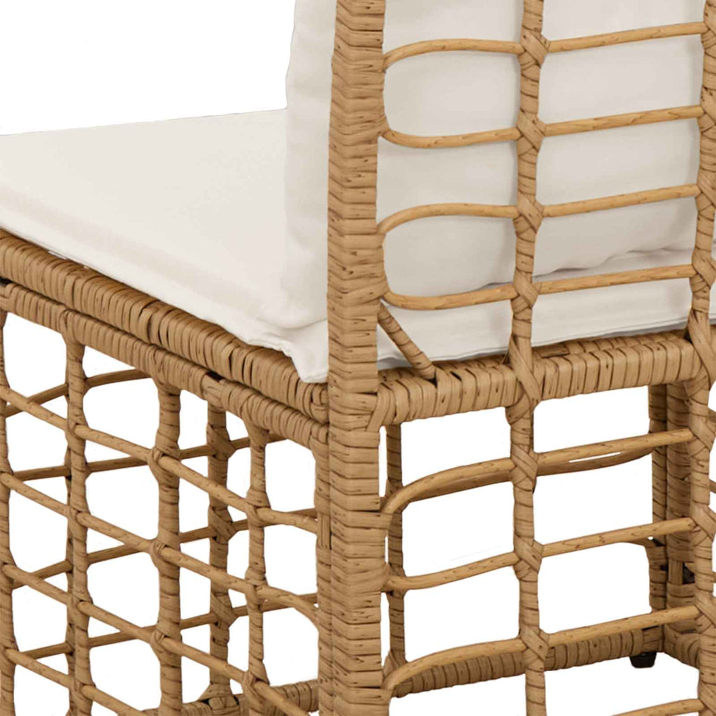 vidaXL Sofa ogrodowa 4-osobowa bez podłokietników 4 pcs