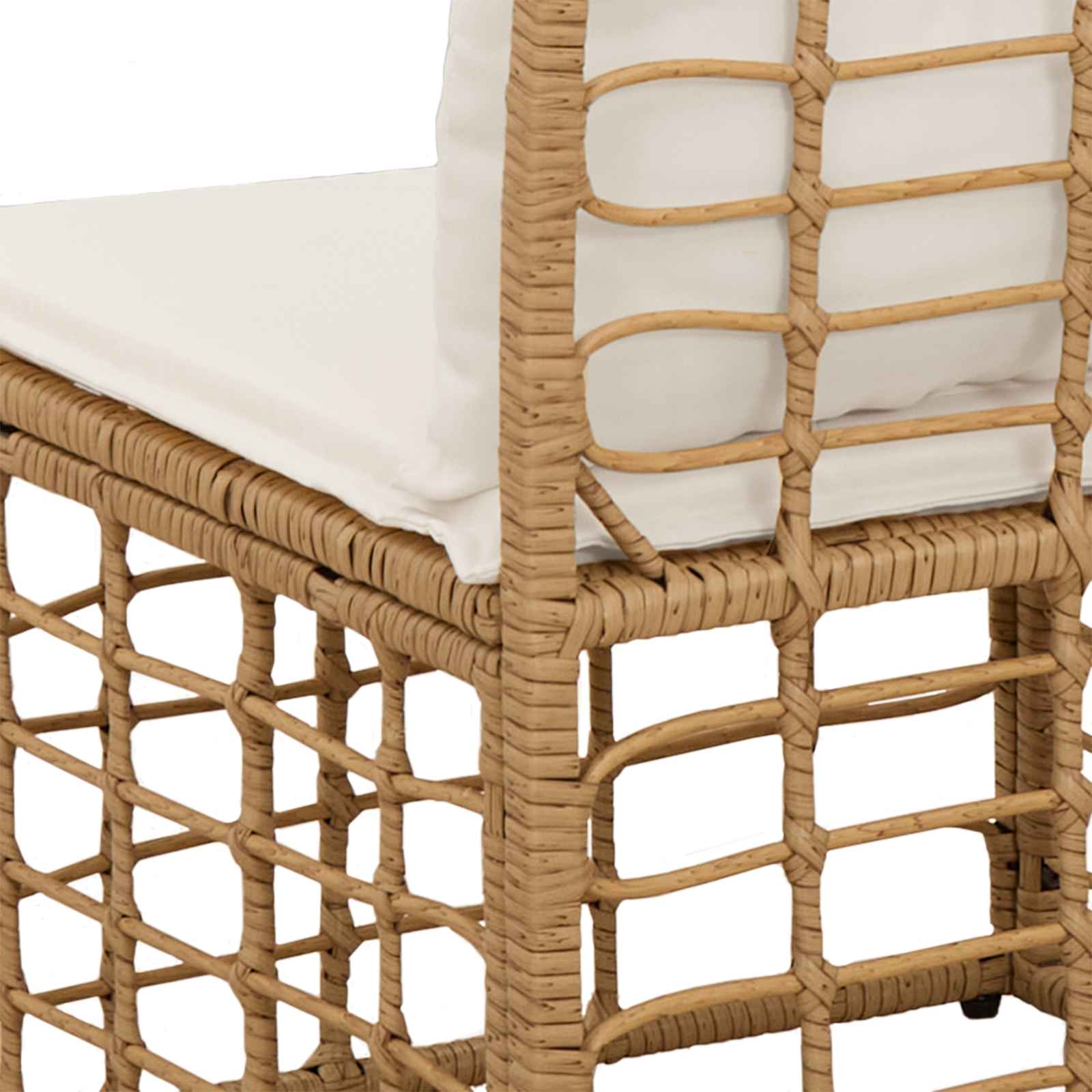 vidaXL Sofa ogrodowa 4-osobowa bez podłokietników 4 pcs