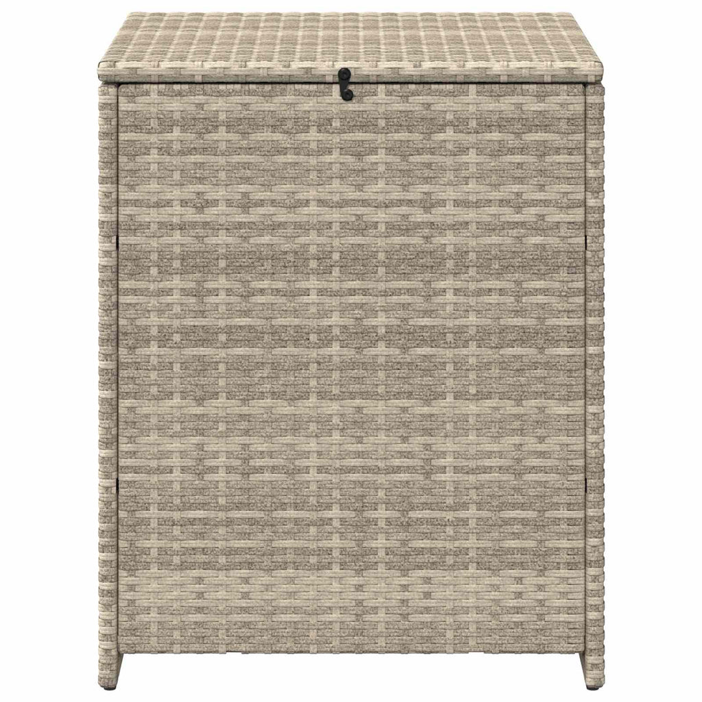 vidaXL Pudełko na poduszki Jasnoszary 55 x 55 x 69 cm polirattan