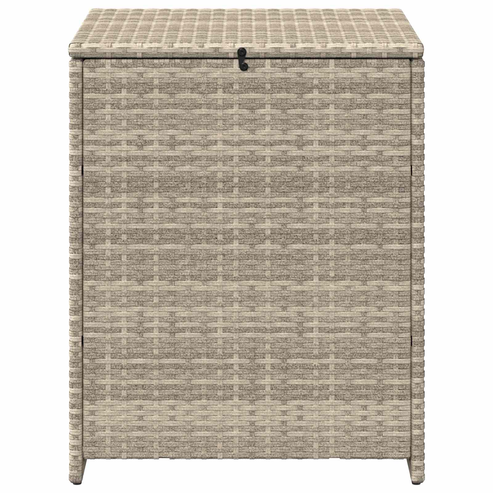 vidaXL Pudełko na poduszki Jasnoszary 55 x 55 x 69 cm polirattan