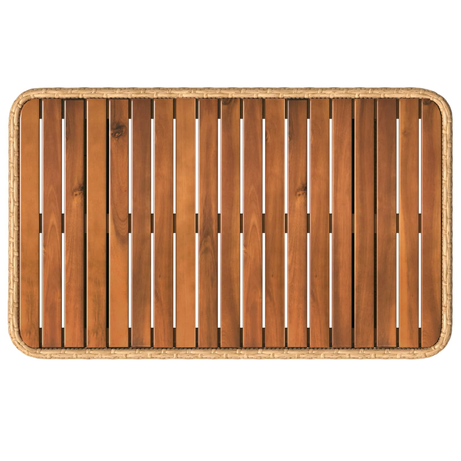vidaXL Zestaw do jadalni w ogrodzie z poduszką 3 pcs Naturalny i Biały