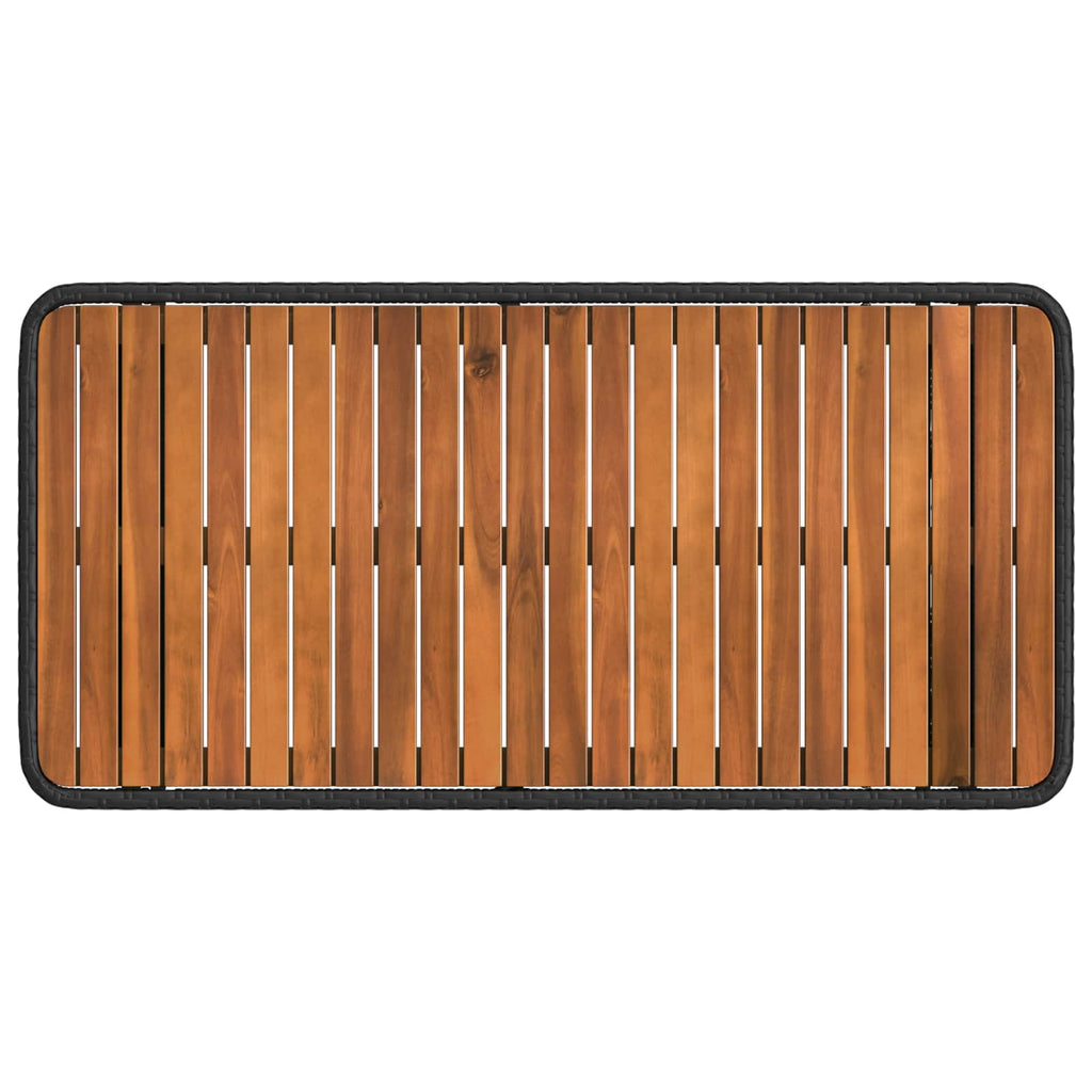vidaXL Zestaw do jadalni w ogrodzie z poduszką 4 pcs Czarny i szary