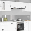 vidaXL Panel kuchenny 2 szt. Jasnoszary 110 x 40 cm szkło hartowane
