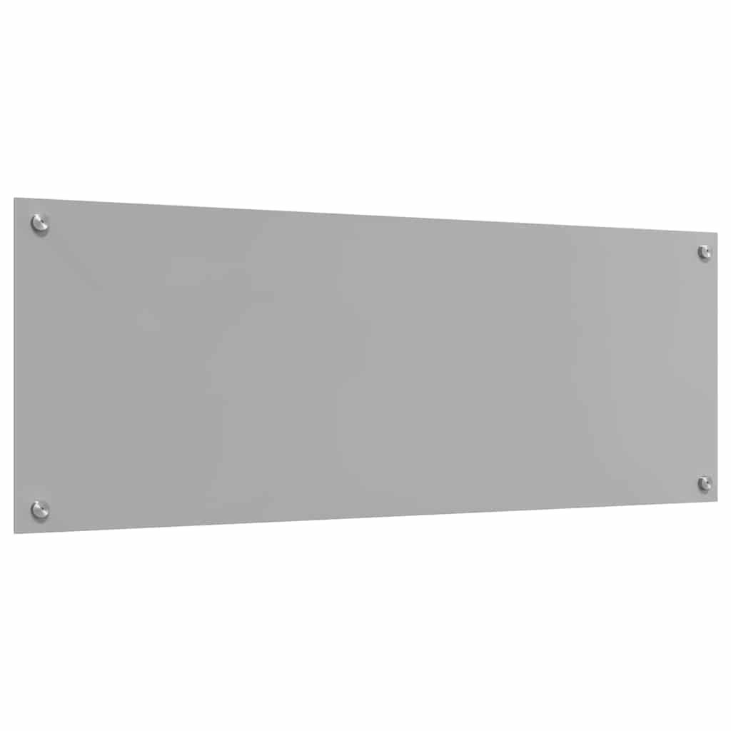 vidaXL Panel kuchenny 2 szt. Jasnoszary 110 x 40 cm szkło hartowane