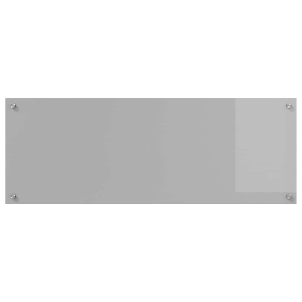 vidaXL Panel kuchenny 2 szt. Jasnoszary 110 x 40 cm szkło hartowane