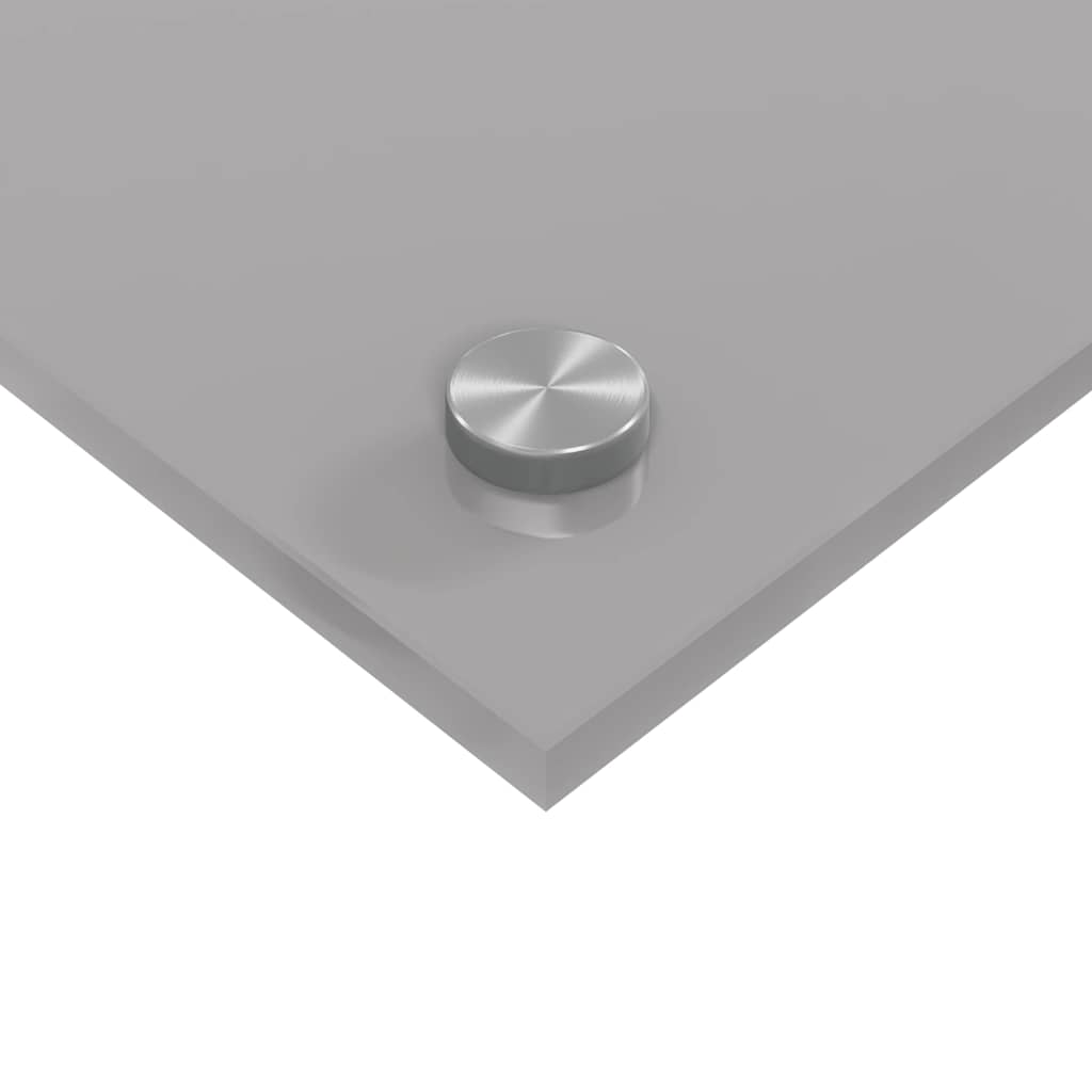vidaXL Panel kuchenny 2 szt. Jasnoszary 110 x 50 cm szkło hartowane