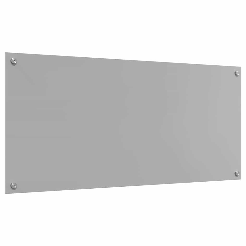 vidaXL Panel kuchenny 2 szt. Jasnoszary 110 x 50 cm szkło hartowane