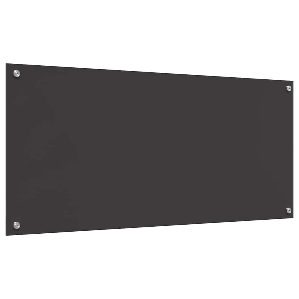 vidaXL Panel kuchenny 2 szt. Ciemnoszary 110 x 50 cm szkło hartowane