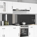 vidaXL Panel kuchenny 2 szt. Ciemnoszary 110 x 60 cm szkło hartowane
