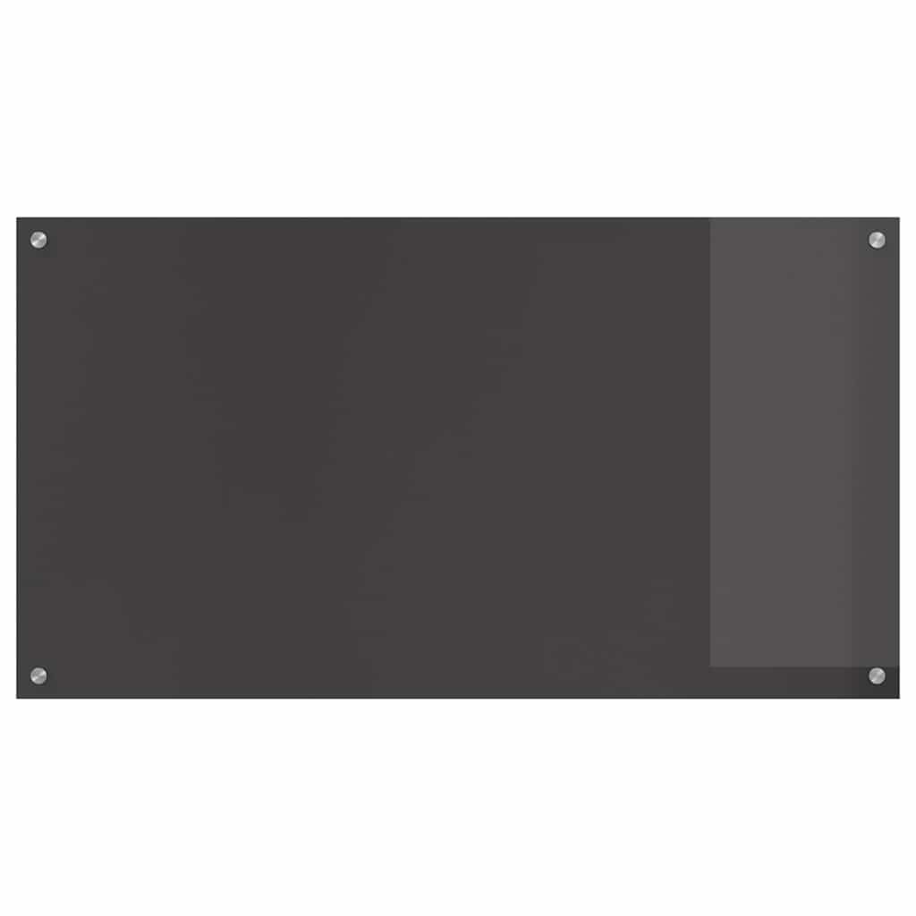 vidaXL Panel kuchenny 2 szt. Ciemnoszary 110 x 60 cm szkło hartowane