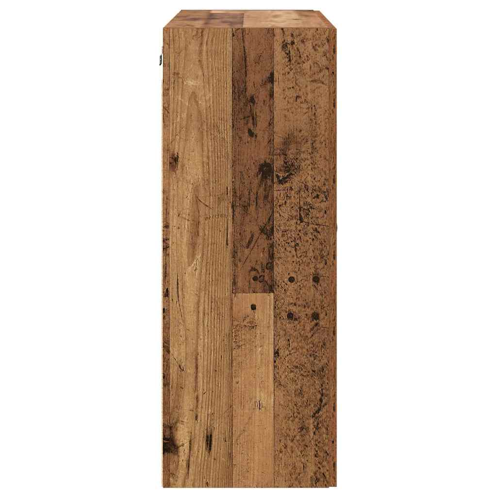vidaXL Szafka wisząca 2 szt. Stare drewno 69,5 x 34 x 90 cm