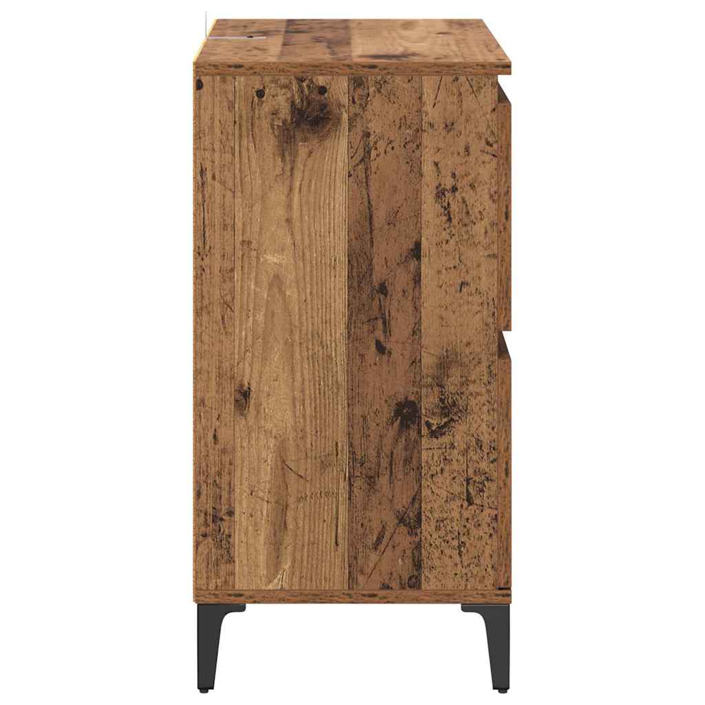 vidaXL Komody 2 pcs Stare drewno 60 x 35 x 70 cm