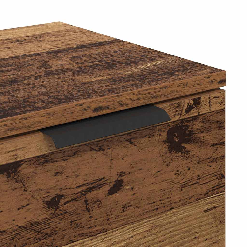 vidaXL Komody z szufladą 2 pcs Stare drewno 60 x 30 x 70 cm