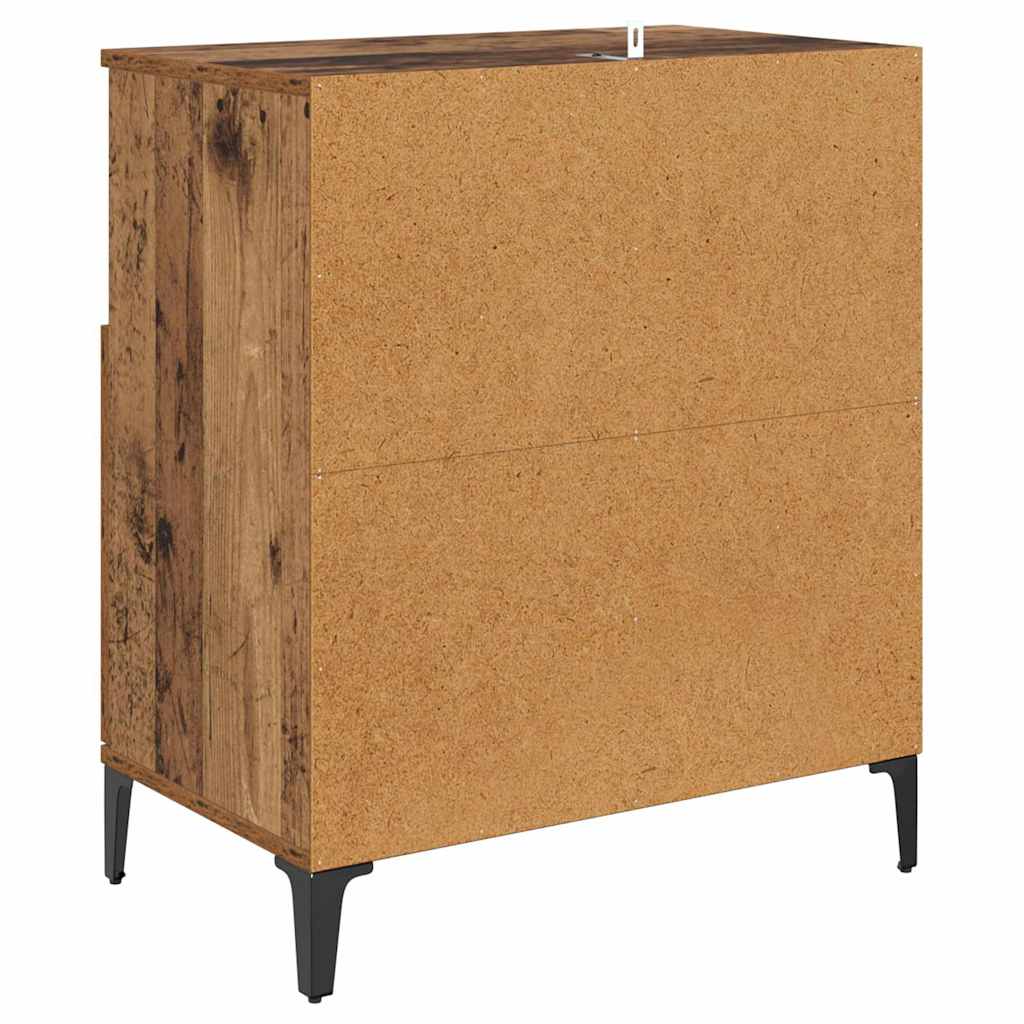 vidaXL Komody 2 pcs Stare drewno 60 x 35 x 70 cm