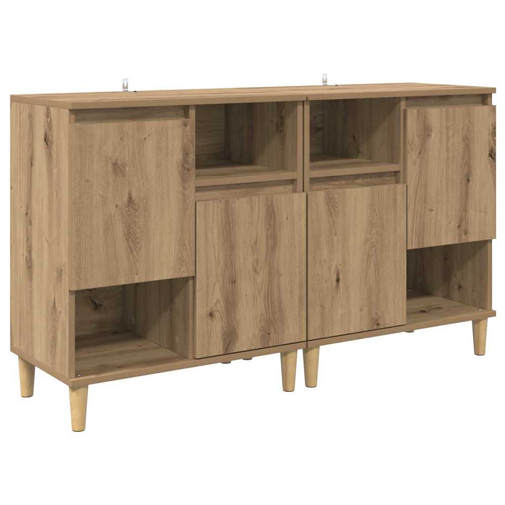 vidaXL Komody 2 pcs Dąb rzemieślniczy 60 x 35 x 70 cm