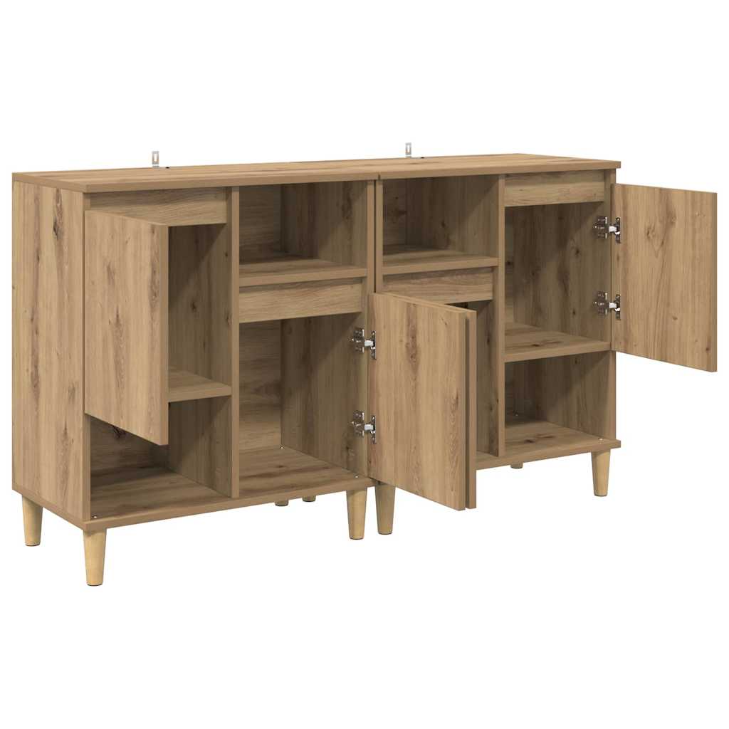 vidaXL Komody 2 pcs Dąb rzemieślniczy 60 x 35 x 70 cm