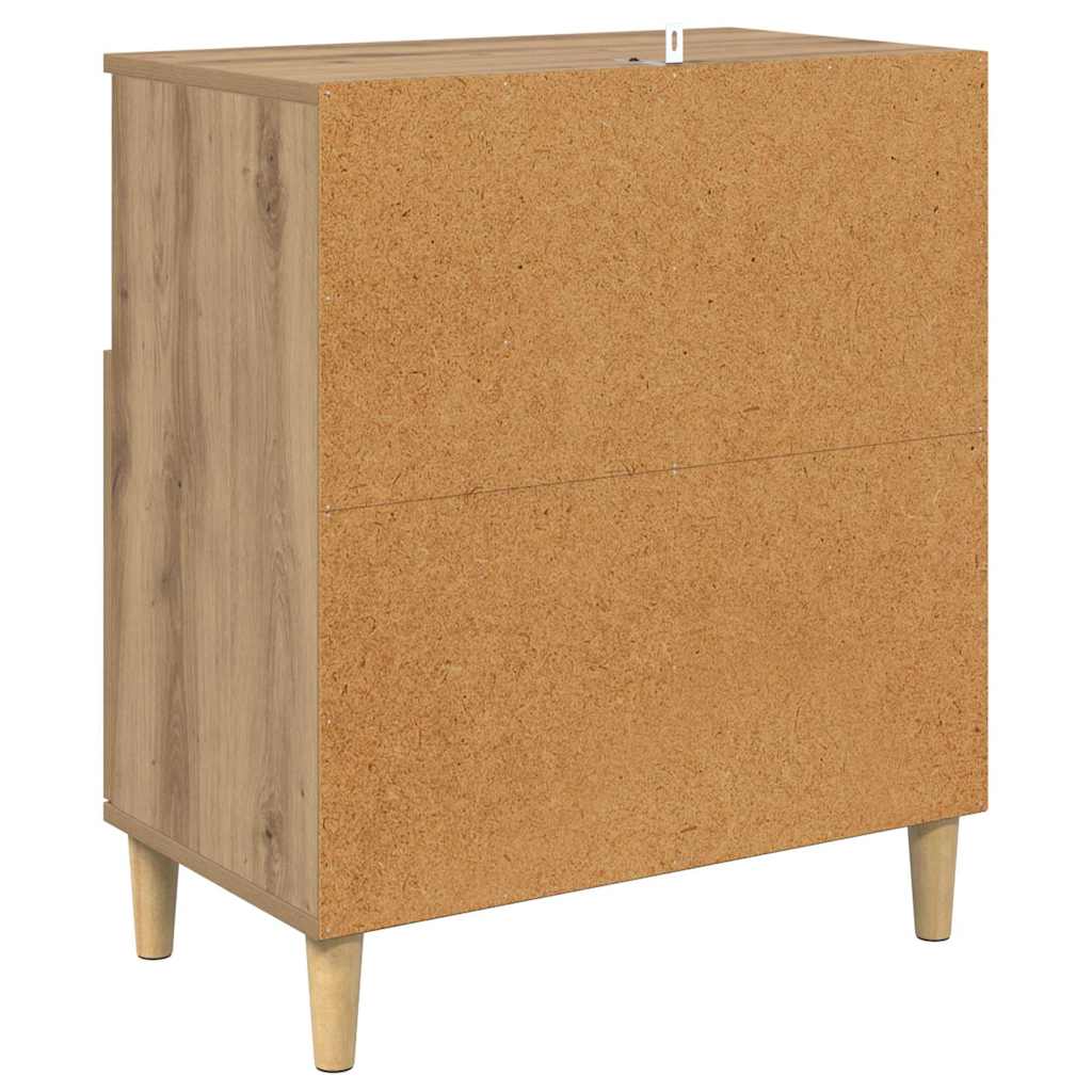 vidaXL Komody 2 pcs Dąb rzemieślniczy 60 x 35 x 70 cm
