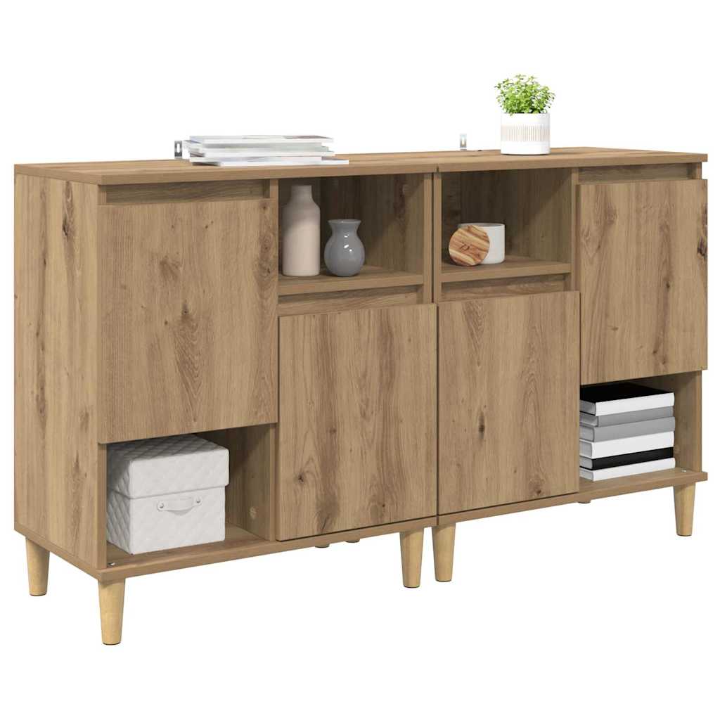 vidaXL Komody 2 pcs Dąb rzemieślniczy 60 x 35 x 70 cm
