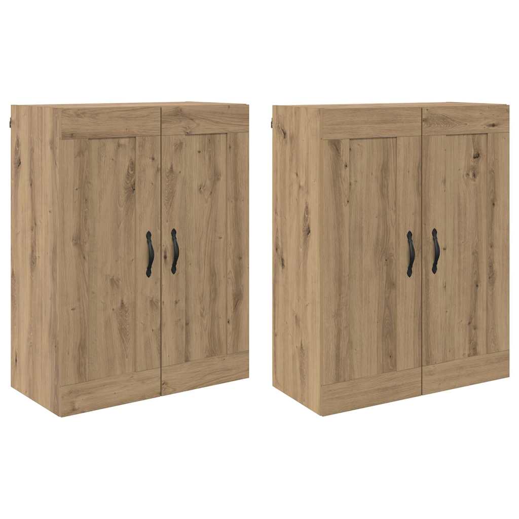 vidaXL Szafka wisząca 2 szt. Dąb rzemieślniczy 69,5 x 34 x 90 cm