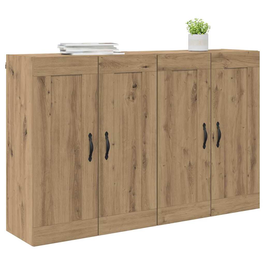 vidaXL Szafka wisząca 2 szt. Dąb rzemieślniczy 69,5 x 34 x 90 cm