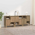 vidaXL Komody 3 pcs Dąb rzemieślniczy 60 x 35 x 70 cm