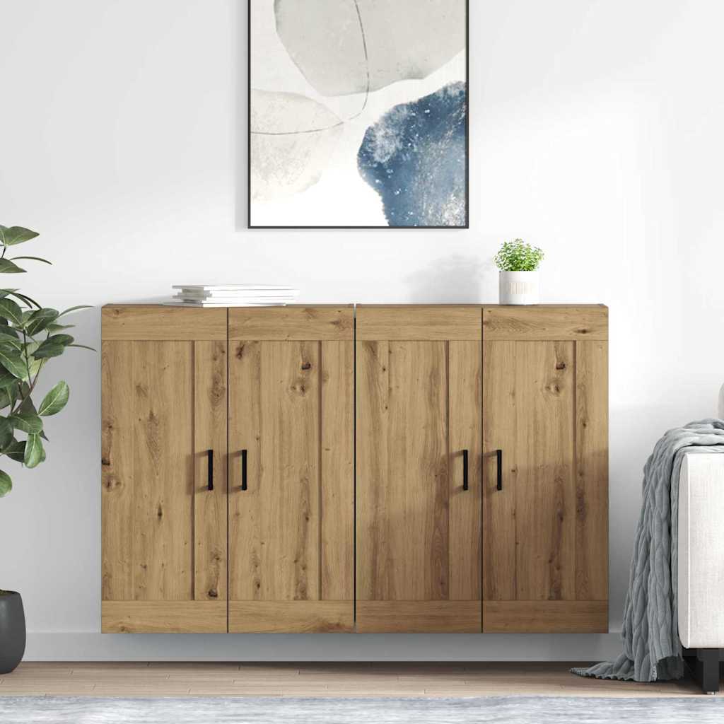 vidaXL Szafka wisząca 2 szt. Dąb rzemieślniczy 69,5 x 34 x 90 cm