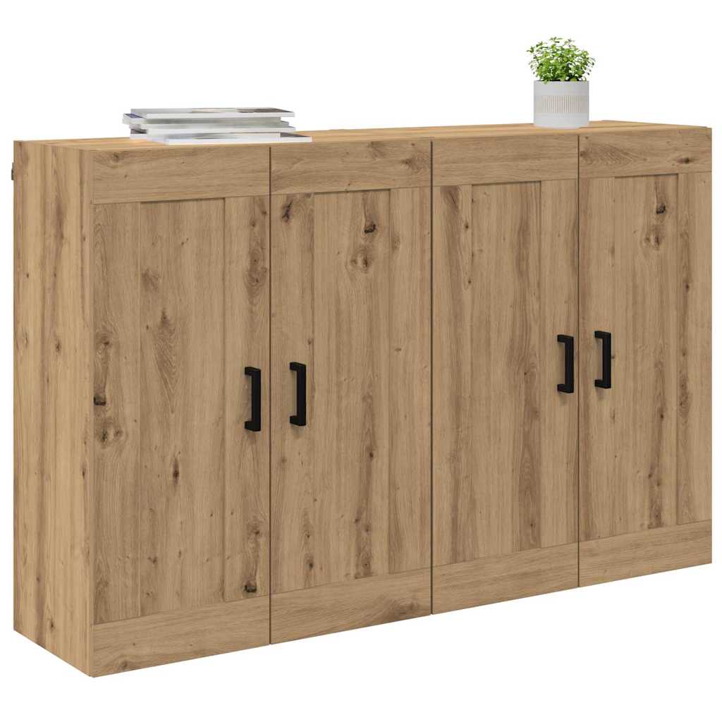 vidaXL Szafka wisząca 2 szt. Dąb rzemieślniczy 69,5 x 34 x 90 cm