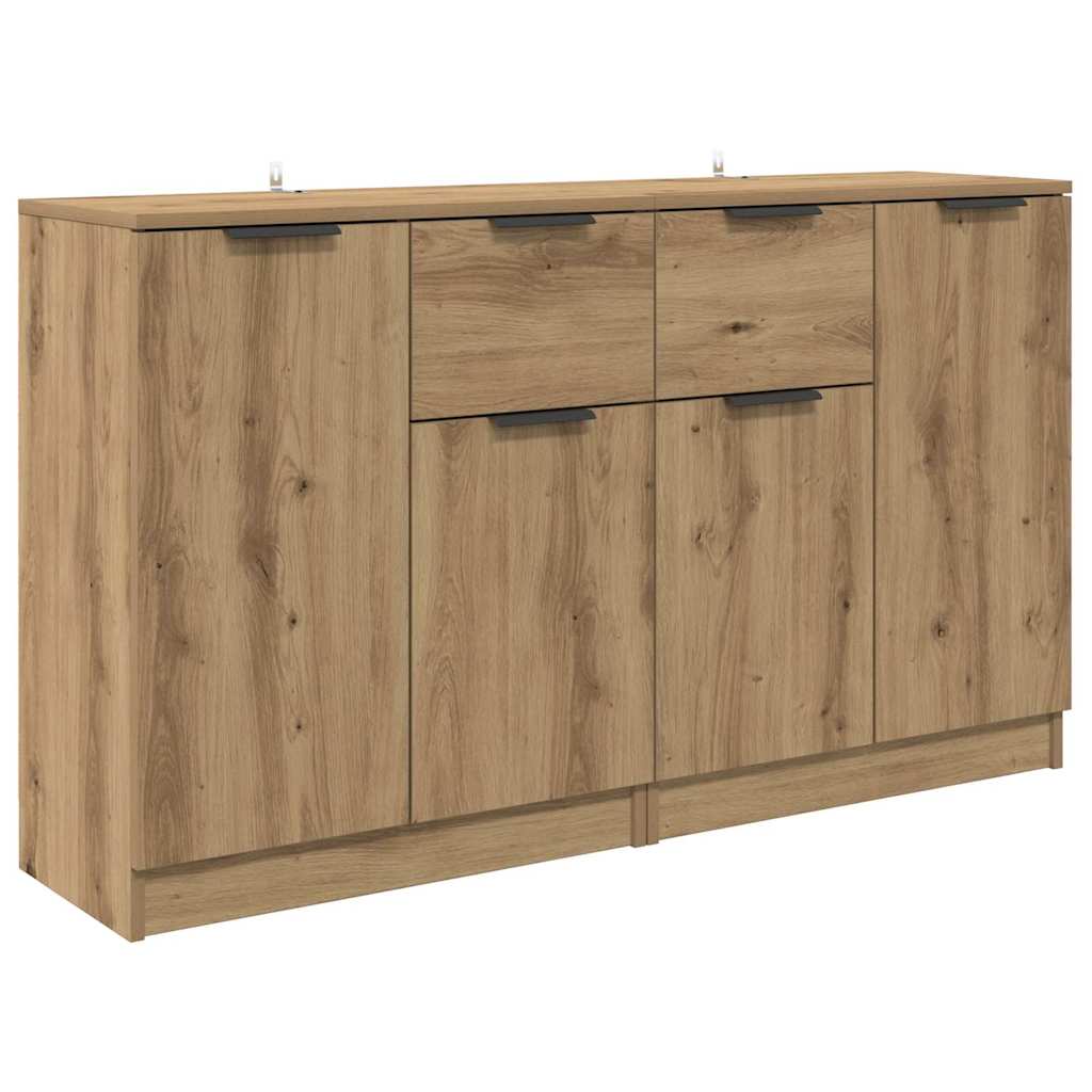 vidaXL Komody 2 pcs Dąb rzemieślniczy 60 x 30 x 70 cm