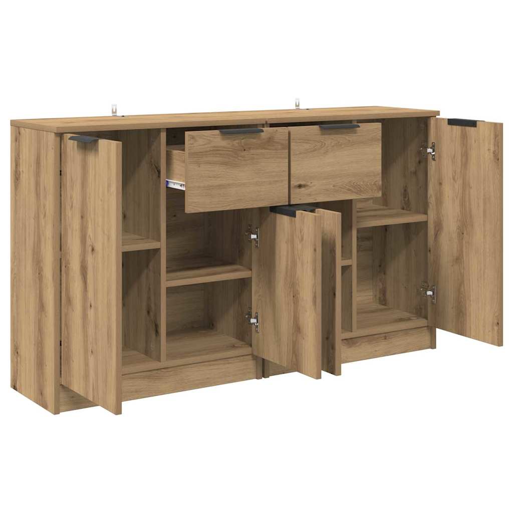 vidaXL Komody 2 pcs Dąb rzemieślniczy 60 x 30 x 70 cm
