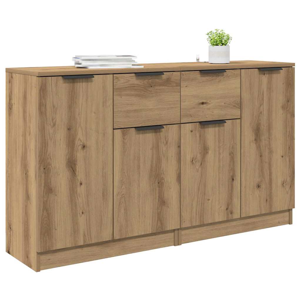 vidaXL Komody 2 pcs Dąb rzemieślniczy 60 x 30 x 70 cm
