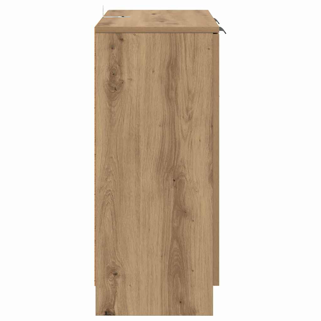 vidaXL Komody 2 pcs Dąb rzemieślniczy 60 x 30 x 70 cm
