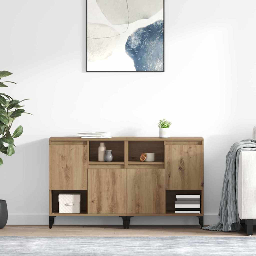 vidaXL Komody 2 pcs Dąb rzemieślniczy 60 x 35 x 70 cm