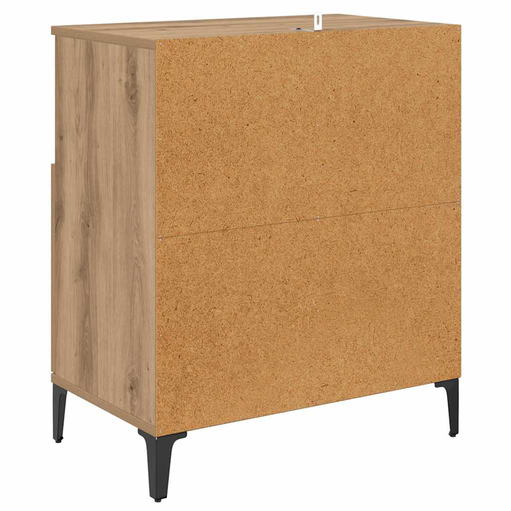 vidaXL Komody 2 pcs Dąb rzemieślniczy 60 x 35 x 70 cm
