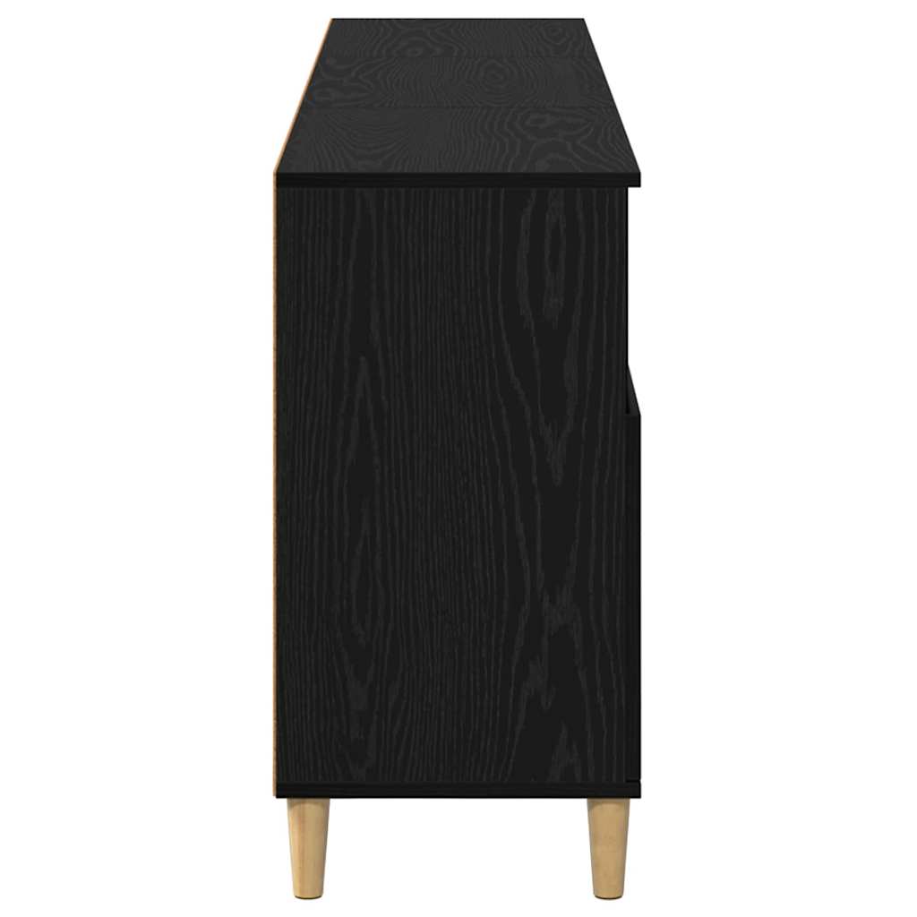 vidaXL Komody 3 pcs Czarny Dąb 60 x 35 x 70 cm Materiał drewnopochodny